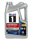 Mobil 1 High Mileage Full Synthetic Motor Oil 10W-30, 5 Quart Freeship