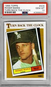 1986 Topps #405 Roger MARIS - PSA 10+++ Yankees
