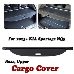 Upper Cargo Cover Rear Security Parcel Shield Fits Kia Sportage NQ5 2023+ Black (For: Kia Sportage)