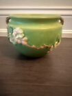 Green Apple Blossom Roseville Pottery Vase Jardiniere 300-4 ~ Mid Century Piece