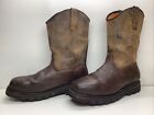MENS TIMBERLAND PRO WORK SQUARE TOE BROWN BOOTS SIZE 11 W