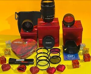 Canon EF-S 18-135mm f/3.5-5.6 IS STM Pro Lens Kit With Filters Hood Case 2X Wide