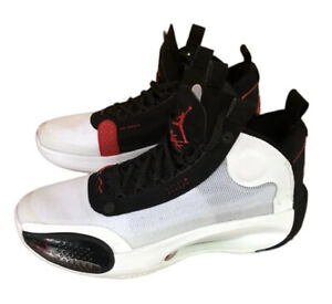 Nike Air Jordan XXXIV  Jordan 34 Mens Size 8 Black/White/Red Bred AR3240-100