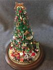Holiday Decor Center Piece Christmas Tree with Glass Dome 12.5