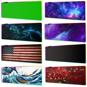 XXL RGB Gaming Mouse Pad - Extra Large LED Gaming Desk Mat with Custom Designs