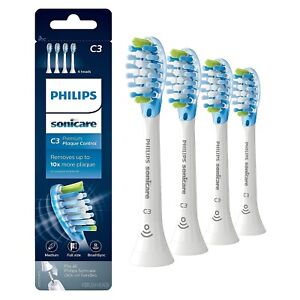 Philips Sonicare C3 Premium Plaque Control Toothbrush Heads, 4 Brush Heads