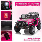 Electric USB Bluetooth Remote Control 12V 2-Seater Kids Ride On Car Toy Jeep Toy