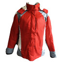 Athletic Works Ski Jacket Down Parka Coat Womens S 4 6 Red Hood Removable Liner