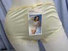 Vintage Javel Nylon and Lace Brief Panty W 24-32 in. Light Yellow NWT SZ 9