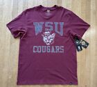New Listing47 BRAND Washington State Cougars Mens Short Sleeve T-SHIRT Mission Red NWT XL