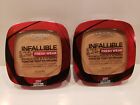 L'oreal~Lot of 2~Infallible Up-To 24H Fresh Wear Foundation in Powder~#250 Radia