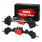 INJORA Complete Front/ Rear Straight Portal Axle for 1/10 RC Crawler Car Upgrade