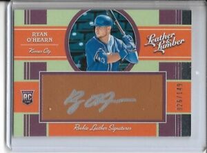 New Listing2019 Leather & Lumber Ryan O'Hearn  Rookie Leather Auto # 026/149 Royals