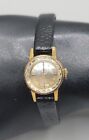 Vintage 1963 Omega Ladies Wind Watch Cal. 483 14k Gold Plated Lizard Calf Band