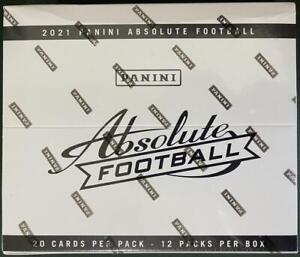 2021 Panini Absolute NFL Football Factory Sealed Cello Box of 12 Packs