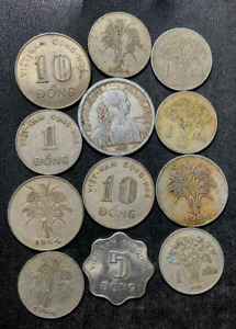 Old VIETNAM Coin Lot - 1945-PRESENT - 12 Excellent Coins - LOT #A25