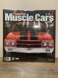 *NEW* American Muscle Cars 2016 Calender  *NEVER OPENED*