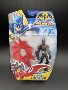 Batman Unlimited: Batman Beyond & Capture Bat Action Figure New 2014 Box Open MR