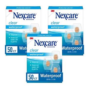 Nexcare Waterproof Clear Bandages Covers And Protects 360 Degree Seal Around