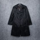 Bebe Jacket Womens S Small Balck Trench Coat Button Front Long Sleeves Outdoor