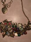 Betsey Johnson Owl Cluster Necklace 16