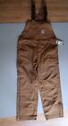 Carhartt Flame Resistance FR Overalls 36x30 Measure 40 x 29.5 CAT 2 Unlined NEW