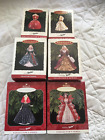 Lot of 5 Hallmark Holiday Barbie Collector Series Christmas Ornaments 1,2,3,4,5