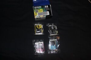 GENUINE Epson 88 Ink 4 PACK - 2 OF 4 SEALED - OTHER OPEN BUT NOT USED