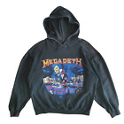 Vintage Megadeth early 90s Rust In Peace rare metal band hoodie sweatshirt M