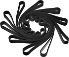 10 Pcs Large Heavy Duty Rubber Bands 8 Inches Thick Black Rubber Bands Big Silic