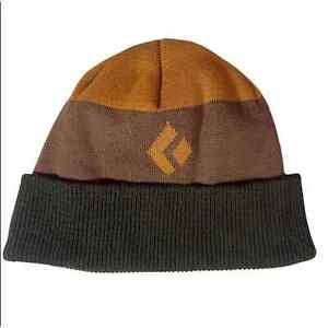 Black Diamond BD Levels Beanie Dark Curry Amber Winter Hat Sportswear Hiking Cap