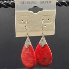 Sponge Coral Sterling Silver Earrings