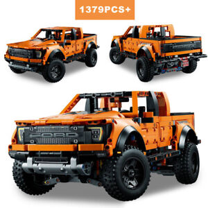 1379Pcs Technical 42126 Ford Raptors F-150 Pickup Truck Sports Car Building Bloc