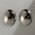 IBB 925 Sterling Silver Modernist Stud Earrings  1” Jewelry