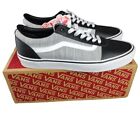 Vans Men's Ward Deluxe Black/White Canvas & Leather Skate Shoes - Size 10.5 NEW