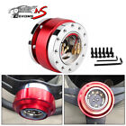 Red Universal Car Steering Wheel Quick Release HUB Adapter Snap Off Boss Kit (For: Volvo 240)