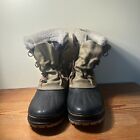 Sorel Boots Caribou Winter Lined Waterproof Snow Brown Mens Size 12 Made Canada