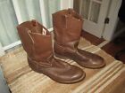 Red Wing Pecos Leather Work Boots Heritage Soft Toe USA Size 12 D Oil Resistant