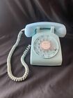 New ListingVintage Bell System Western Electric  BLUE Rotary Dial Telephone, some yellowing