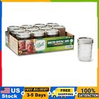 Regular Mouth 8oz Half Pint Quilted Mason Jars with Lids & Bands, 12 Count
