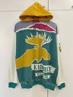 Klondike Wild Wind vintage graphic full printed hoodie 90s 80s rare size L USA