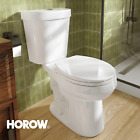 HOROW 2 Two Piece Toilet 17.5'' Tall ADA Height Round Dual Flush Toilet Retro