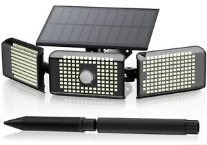 36000LM LED Solar Motion Sensor Light Outdoor Garden Wall Security Flood Lamp
