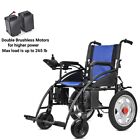 Motorized Mobility Scooter Wheelchair Lithium Battery 2×Brushless Motor Foldable