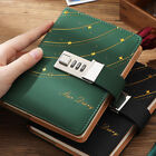 With Lock PU Leather Cute Journal B6 Notebook Lined Paper Writing Diary 192 Page
