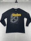 Pittsburgh Steelers Shirt Adult Large Black Long Sleeve Tee NFL Football Men
