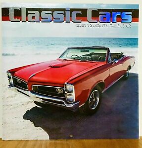 2021 Muscle Cars / Classic Cars Calendar GTO Mustang Camaro Nomad AMX brand new