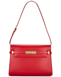 Saint Laurent Medium Manhattan Rouge Eros Shoulder Bag (Red)
