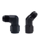 Female to Male Flare 4AN 6AN 8AN 10AN 12AN 45 90 Degree Swivel Fitting Adapter