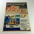 VTG Retro 1986 Meaty Bone Dog Biscuits & Five Alive Beverage Print Ad Coupon